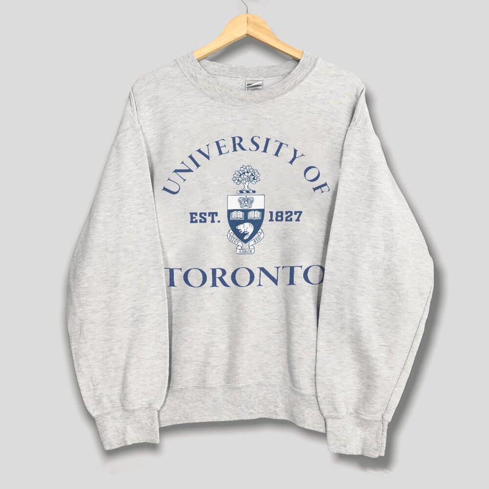 Vintage University Of Toronto Sweatshirt, Est 1827 University Of Toronto Shirt